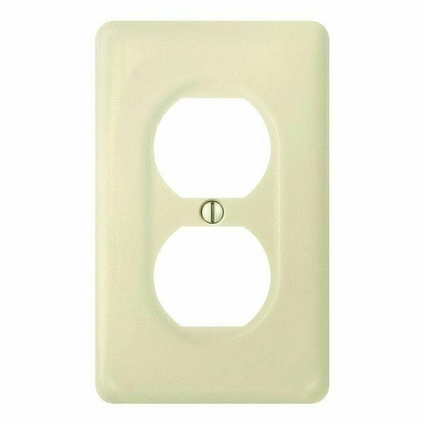 Jackson Deerfield Porcelain Biscuit Outlet Wall Plate 988BN